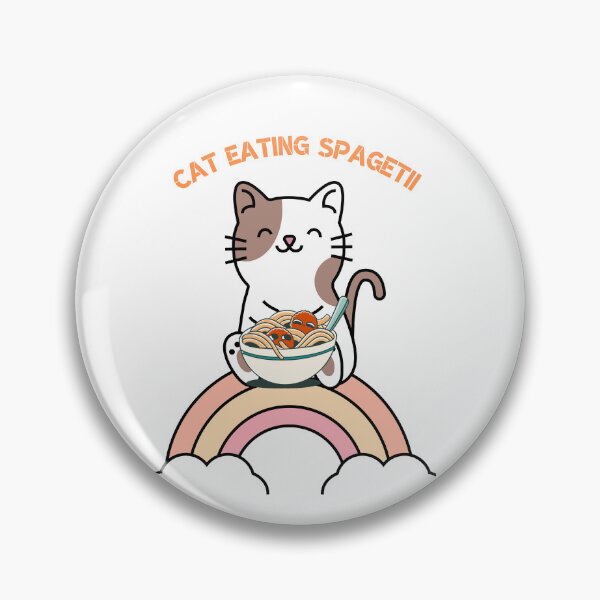 Item preview, Cat eating spagetii designed and sold by Anitkaaa.