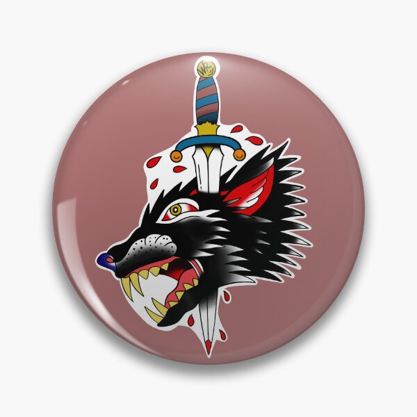 Item preview, Wolf Head Tattoo Inspired designed and sold by Chowlb.