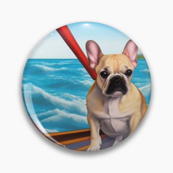 Artikelvorschau, Ein cooles Cartoon-Design der französischen Bulldogge. Ocean Frenchie. Wasser Frenchie. Aquarell Frenchie. entworfen und verkauft von Doggymadness.