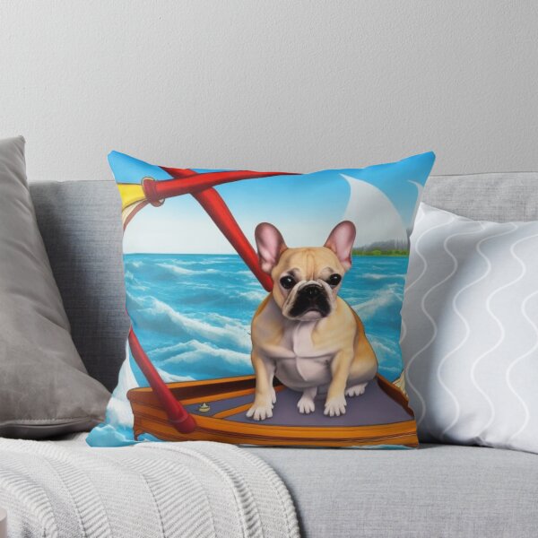 Item preview, A cool cartoon french bulldog design. Ocean Frenchie. Water Frenchie. Watercolour frenchie. designed and sold by Doggymadness.