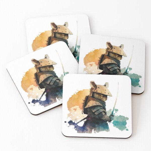 Item preview, Samurai Mouse Watercolor designed and sold by AdvancedApe.