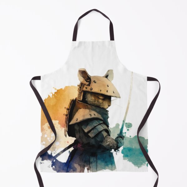 Item preview, Samurai Mouse Watercolor designed and sold by AdvancedApe.