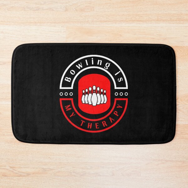Item preview, Bowling is my therapy funny motivational design designed and sold by DigitalMagShop.