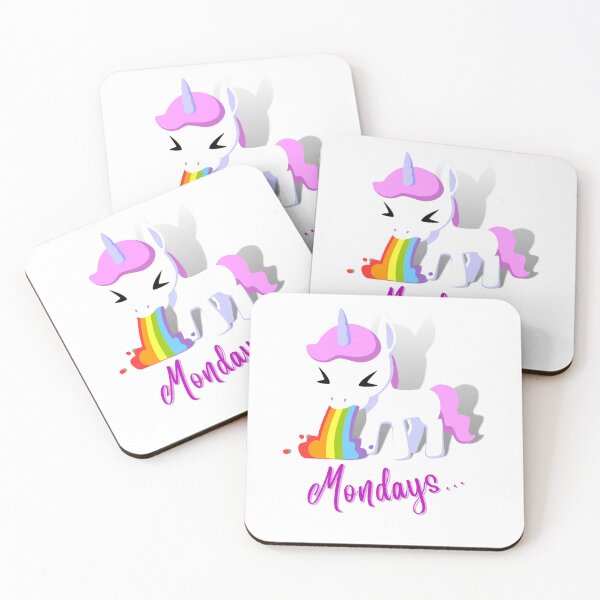 Item preview, I Don't Like Mondays Unicorn designed and sold by ArtDesign by KBK.