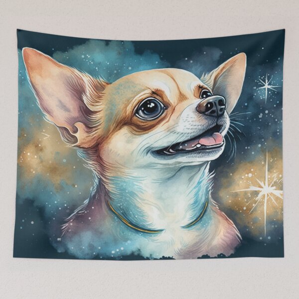 Item preview, Happy Cosmic Chihuahua  designed and sold by Critical Meltdown.