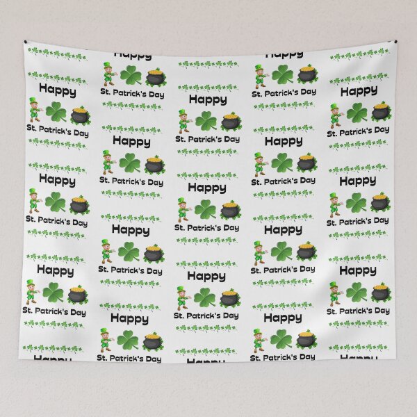 Item preview, Happy St. Patricks Day, 4 Leaf Clover, Pot of Gold designed and sold by JRice66.