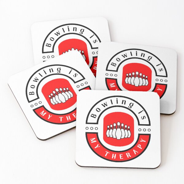 Item preview,  Bowling is my therapy funny motivational design designed and sold by DigitalMagShop.