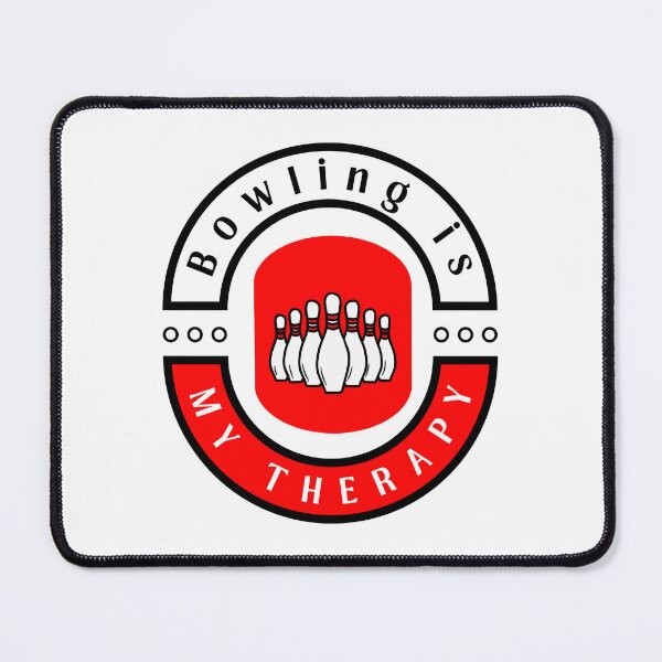 Item preview,  Bowling is my therapy funny motivational design designed and sold by DigitalMagShop.