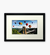 Bristol city balloons Framed Print