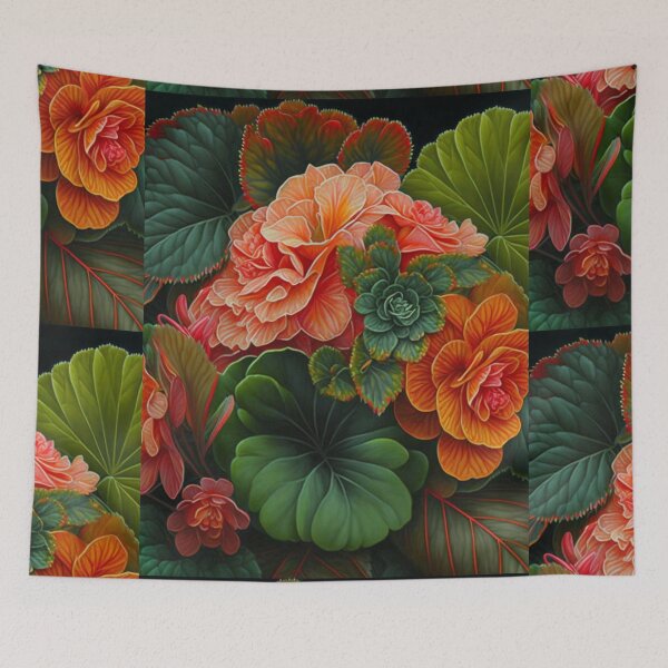 Item preview, Brighten Your Day with the Begonia Bloom | Add a Pop of Nature with the Begonia Design | Bring a Touch of Floral Beauty with Begonia Art  designed and sold by JAMMCREATIONS.