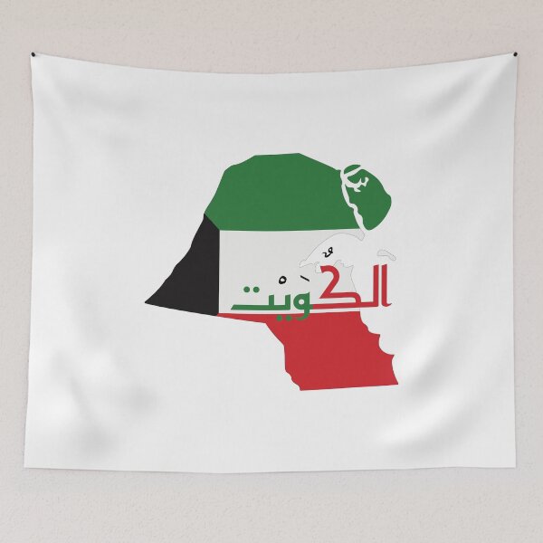 Item preview, Kuwait map and flag (الكويت) designed and sold by Content Extra.