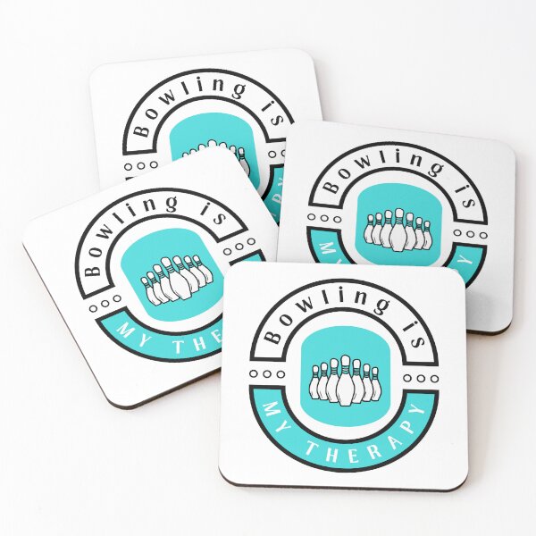 Item preview,  Bowling is my therapy funny motivational design designed and sold by DigitalMagShop.
