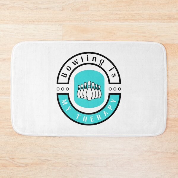 Item preview,  Bowling is my therapy funny motivational design designed and sold by DigitalMagShop.