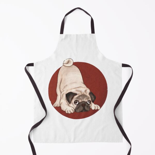 Item preview, Downward Facing Pug (Large Print) designed and sold by Myloveforpets.