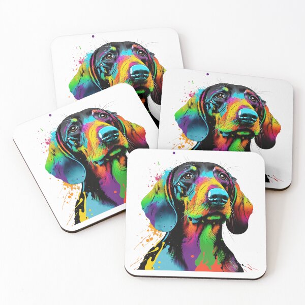 Item preview, Colorful Pop Art Dachshund for Badger dog Owner designed and sold by PRINTED ..