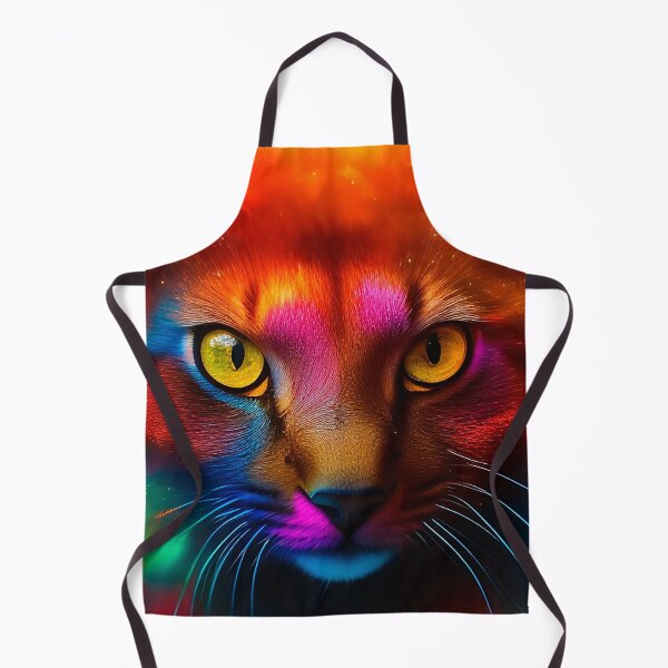 Item preview, Cat with Yellow Eyes and Rainbow Coat: The Phoenix of Fashion designed and sold by SweetMagicDream.