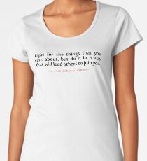 Fight for the..."Ruth Bader Ginsburg" Inspirational Quote Women's Premium T-Shirt