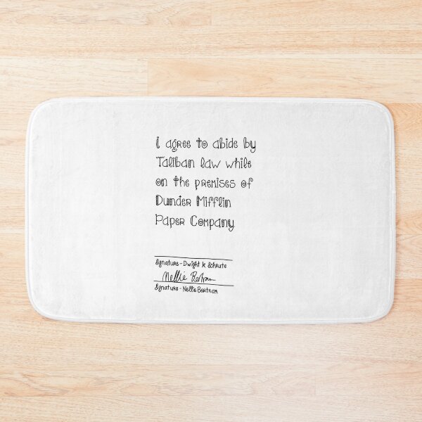 Item preview, I Agree To Abide By Taliban Law While On The Premises Of Dundee Mifflin Paper Company designed and sold by thebcarts.