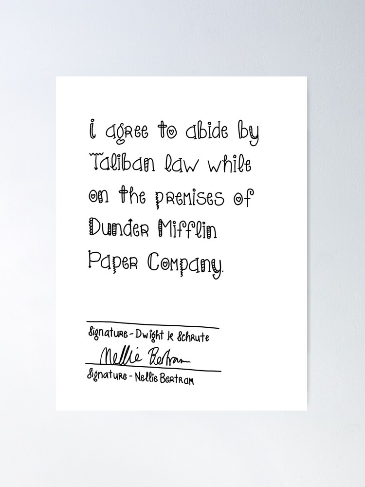 Dunder Mifflin Paper Company Poster for Sale by BestOfficeMemes