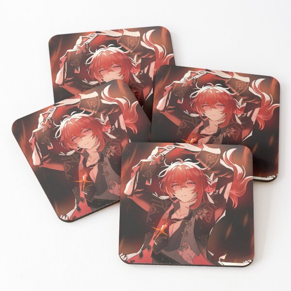 Item preview, Impacto de Genshin, Diluc Ragnvindrr designed and sold by Fire-Song.