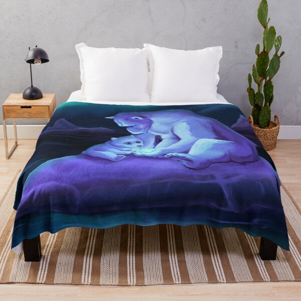 Item preview, Polar Bears Under the Aurora Painting designed and sold by Brittany Penn.