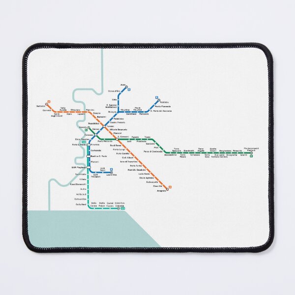 Item preview, Rome subway map designed and sold by LaVilleNouvelle.