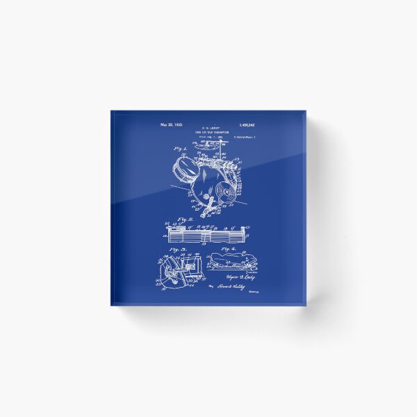Item preview, Drummer Drum Set Kit Vintage Patent art Drawing Print - Drummer Drum bluprint Print gift idea designed and sold by ismdesigner.