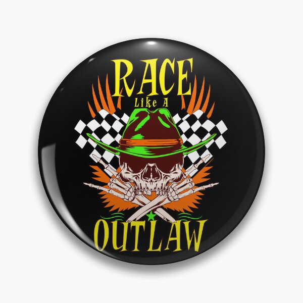 Item preview, Race Like A Outlaw Racing Racer Drag Racing Motorcycles Street Racing Race Track Checker Flag designed and sold by CarantinedChaos.