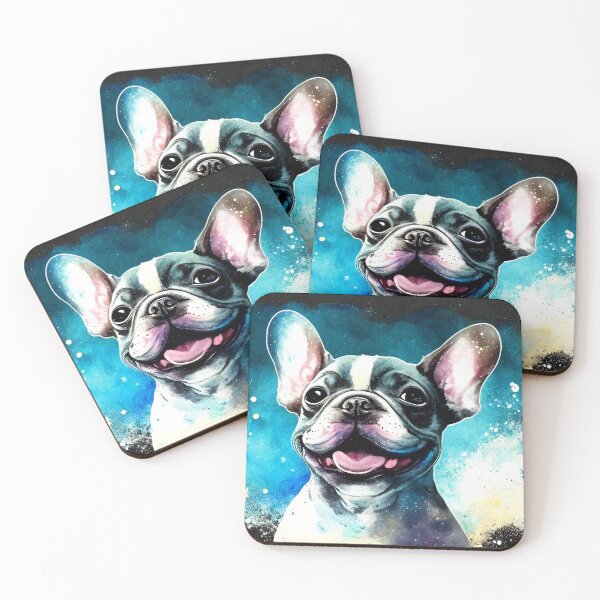 Item preview, Happy Celestial Black Bulldog designed and sold by Critical Meltdown.