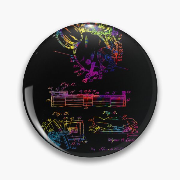 Item preview, Drummer Drum Set Kit Vintage Patent art Drawing Print - Drummer Drum bluprint Print gift idea-colorful drum patent drawing designed and sold by ismdesigner.