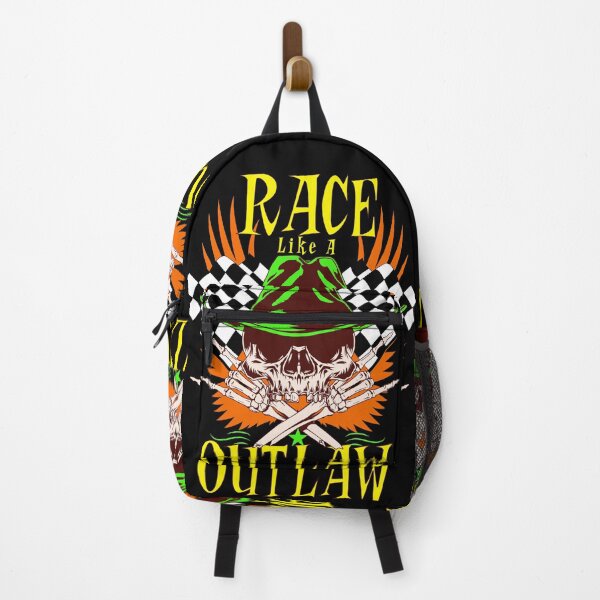 Item preview, Race Like A Outlaw Racing Racer Drag Racing Motorcycles Street Racing Race Track Checker Flag designed and sold by CarantinedChaos.