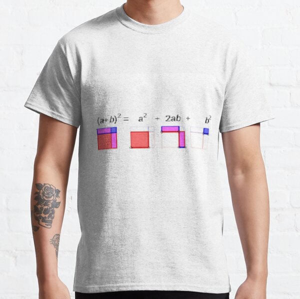 Visualization of Binomial Expansion to the 2nd Power #Visualization #Binomial #Expansion #Power Classic T-Shirt