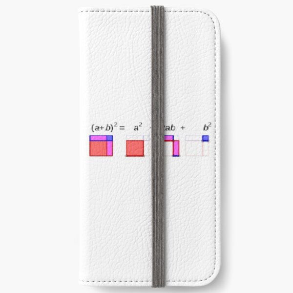 Visualization of Binomial Expansion to the 2nd Power #Visualization #Binomial #Expansion #Power iPhone Wallet