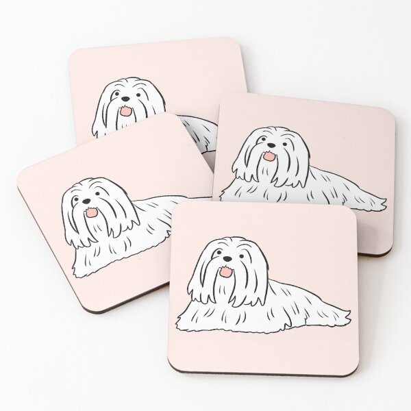 Item preview, lhasa apso dog cute illustration  designed and sold by Yarafantasyart.