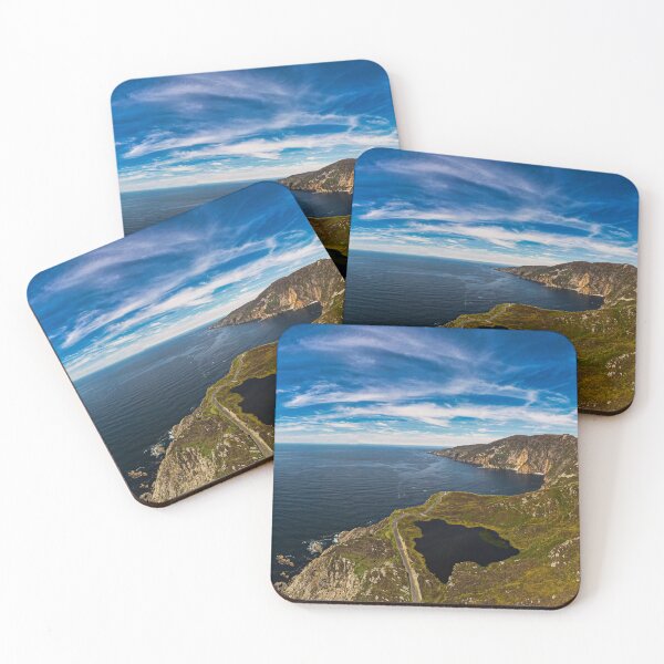 Item preview, Aerial view of the ocean as seen from Slieve League. Connacht, Ireland designed and sold by PetroliniVideo.
