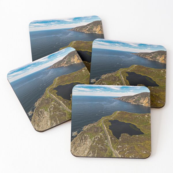 Item preview, Aerial view of the ocean as seen from Slieve League. Connacht, Ireland designed and sold by PetroliniVideo.
