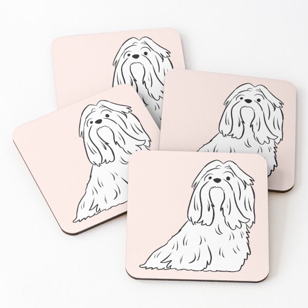 Item preview, lhasa apso dog cute illustration  designed and sold by Yarafantasyart.