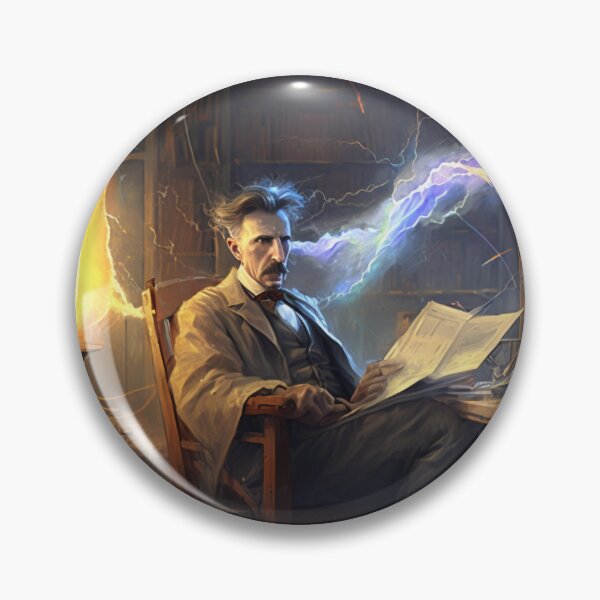 Item preview, Nikola Tesla in his artwork office designed and sold by FRSquare.