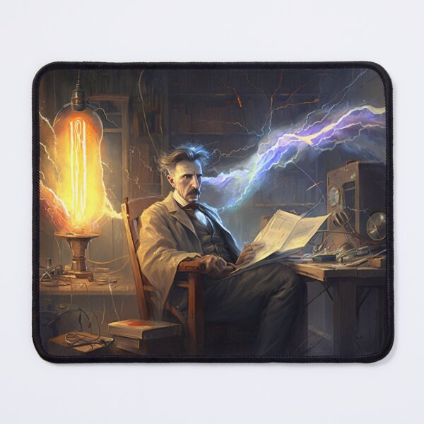 Item preview, Nikola Tesla in his artwork office designed and sold by FRSquare.