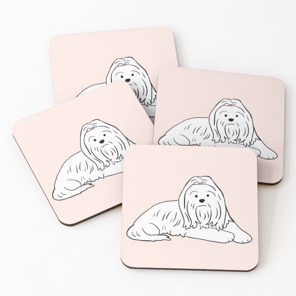 Item preview, lhasa apso dog cute illustration  designed and sold by Yarafantasyart.