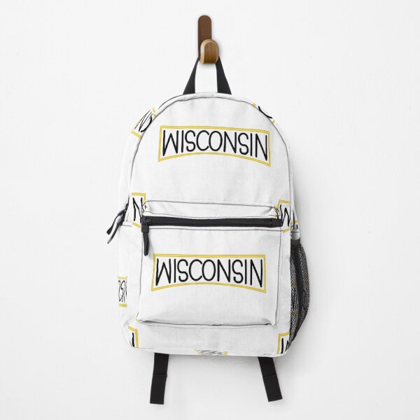 Item preview, Wisconsin State Curved Text and Yellow Outline for Wisconsin Fans designed and sold by Dexter Freeman.
