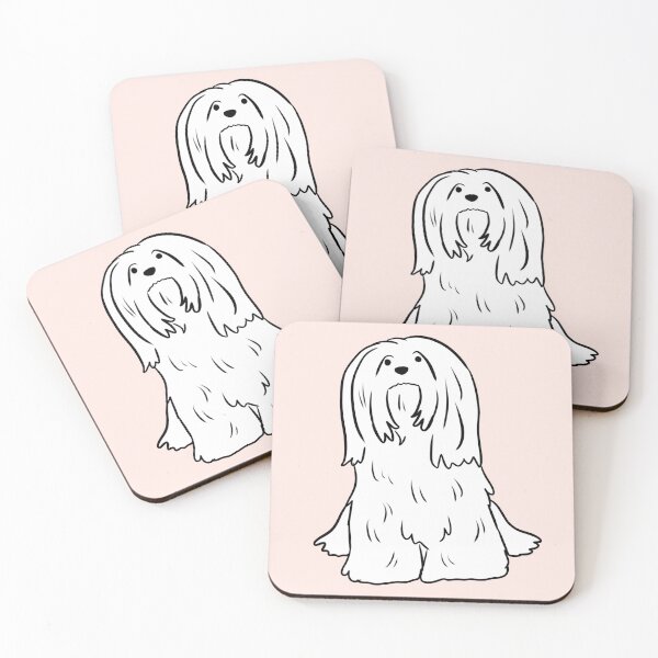 Item preview, lhasa apso dog cute illustration  designed and sold by Yarafantasyart.