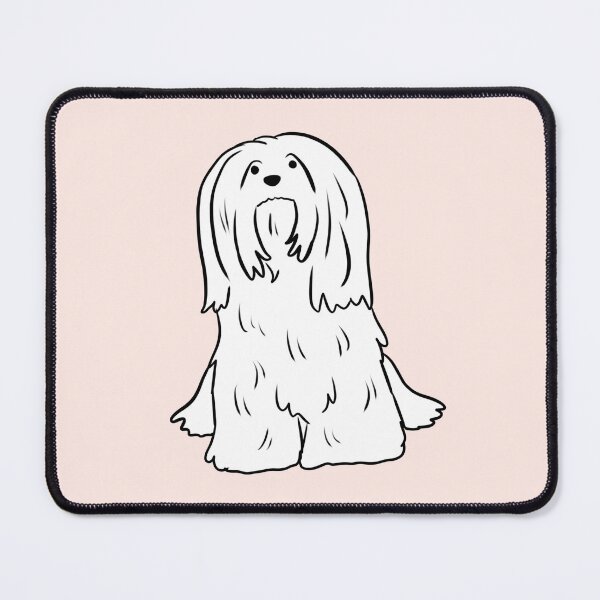 Item preview, lhasa apso dog cute illustration designed and sold by Yarafantasyart.