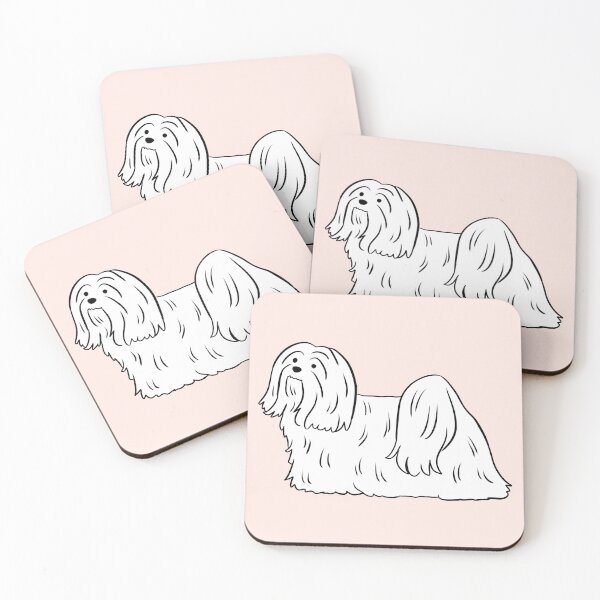 Item preview, lhasa apso dog cute illustration  designed and sold by Yarafantasyart.