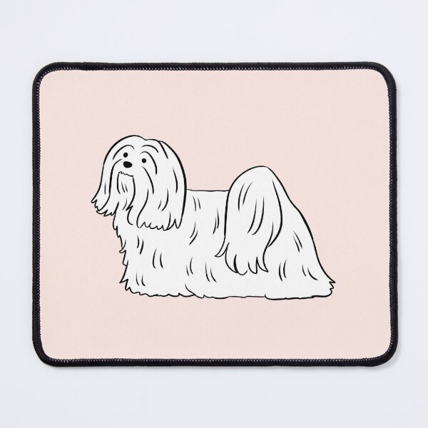 Item preview, lhasa apso dog cute illustration designed and sold by Yarafantasyart.