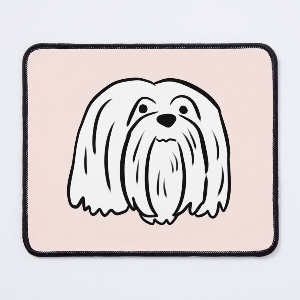 Item preview, lhasa apso dog cute illustration designed and sold by Yarafantasyart.
