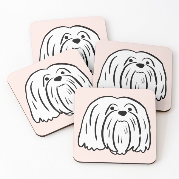 Item preview, lhasa apso dog cute illustration  designed and sold by Yarafantasyart.