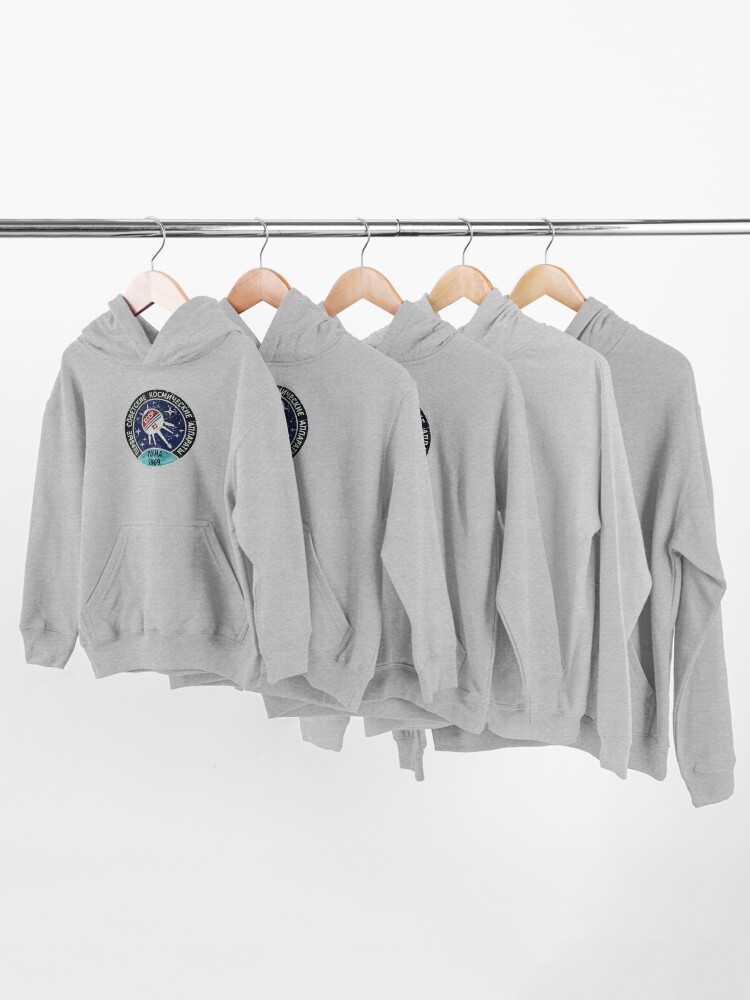 Alternate view of Vintage Blue Badge ЛУНА V01 Kids Pullover Hoodie