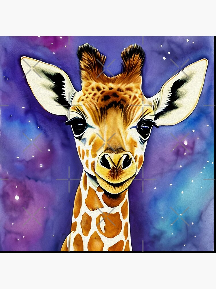 Original giraffe on sale watercolor