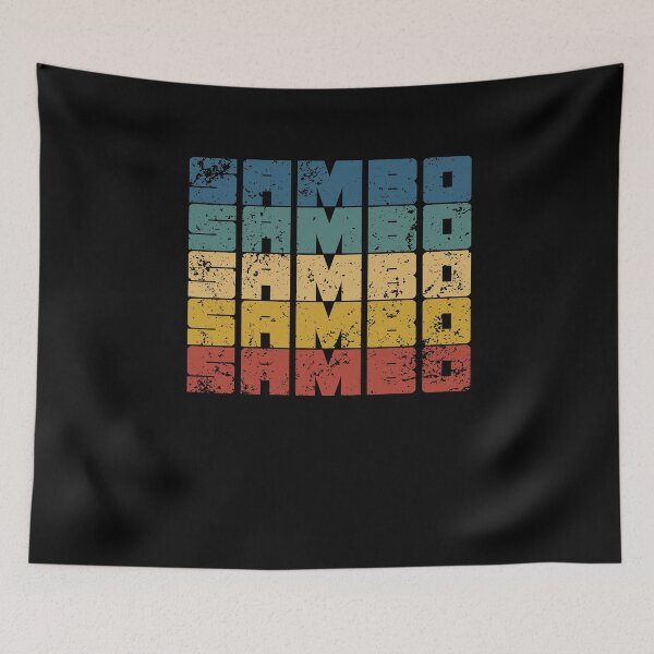 Item preview, Vintage Sambo Combat Sport Russian Wrestling A Sambo Fighter designed and sold by StrongShirts.